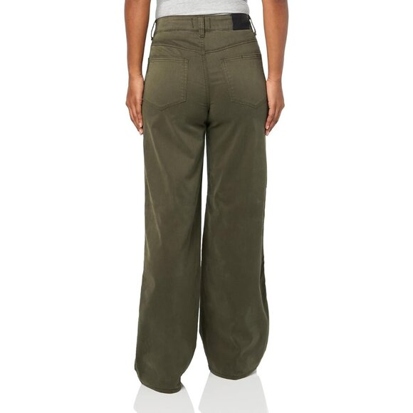 PAIGE Women's Clean Front Sasha size 24 x 34 Jean Knee Darts Wide Leg High Rise - Picture 2 of 15